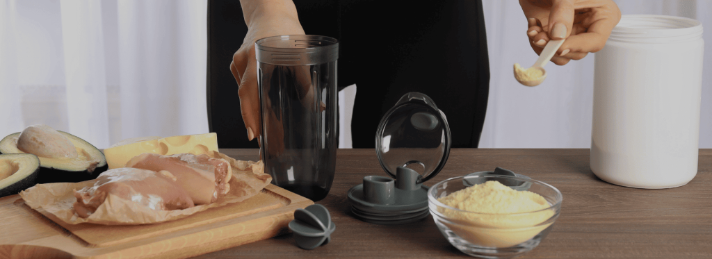 Preparación de suplementos deportivos y alimentos proteicos
